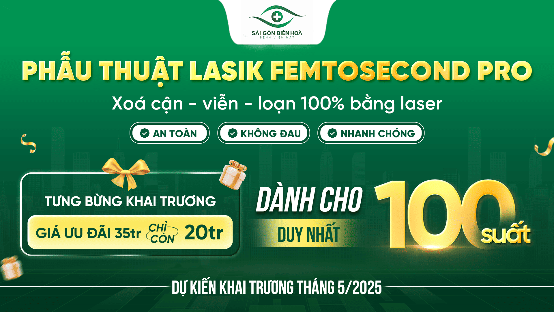 Phẫu thuật Lasik Femtosecond Pro